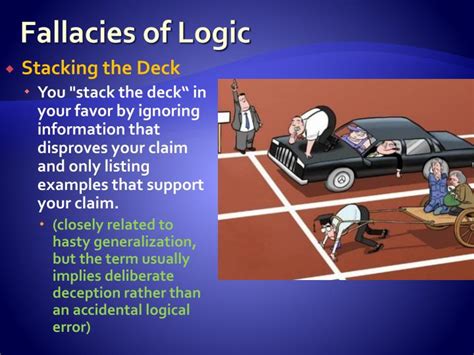 The Logical Fallacy of Stacking the Deck .